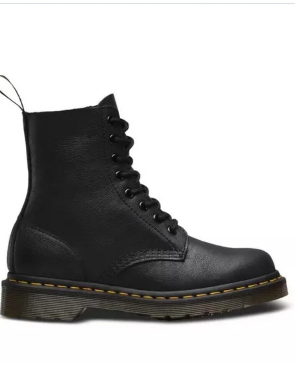 Dr. Martens Women Pascal 1460 Black Leather Lace-Up High Top Combat Boots 7